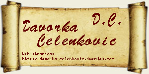 Davorka Čelenković vizit kartica